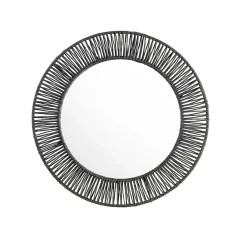 Onyx Round Mirror