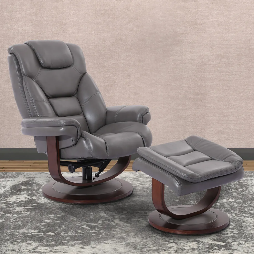Oslo Manual Swivel Recliner with Ottoman