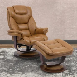 Oslo Manual Swivel Recliner with Ottoman