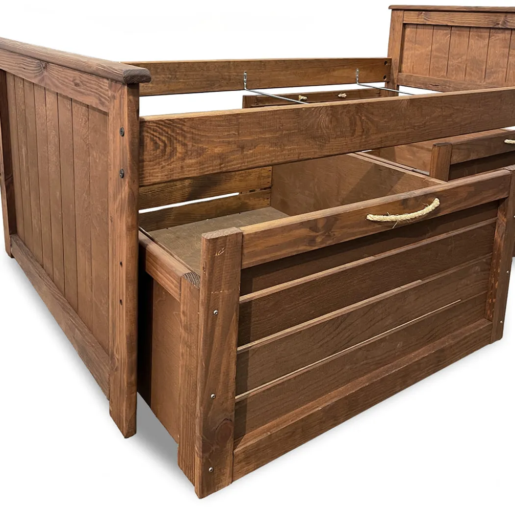 Quinn Chestnut Captains Bed - Twin
