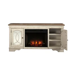 Realyn TV Stand with Fireplace