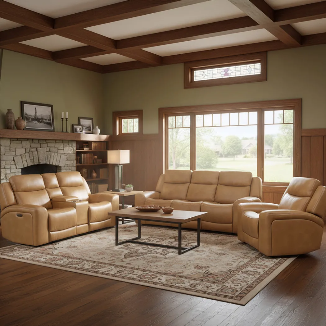 Reno Power Reclining Loveseat with Console