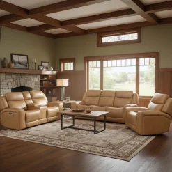 Reno Power Reclining Sofa with Drop Down Table