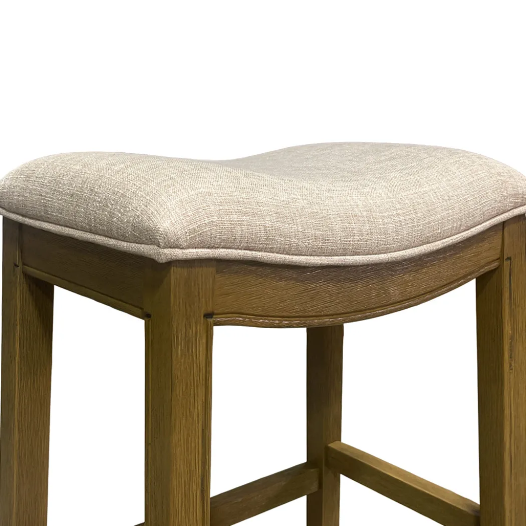 Rylan Upholstered Stool - Beige