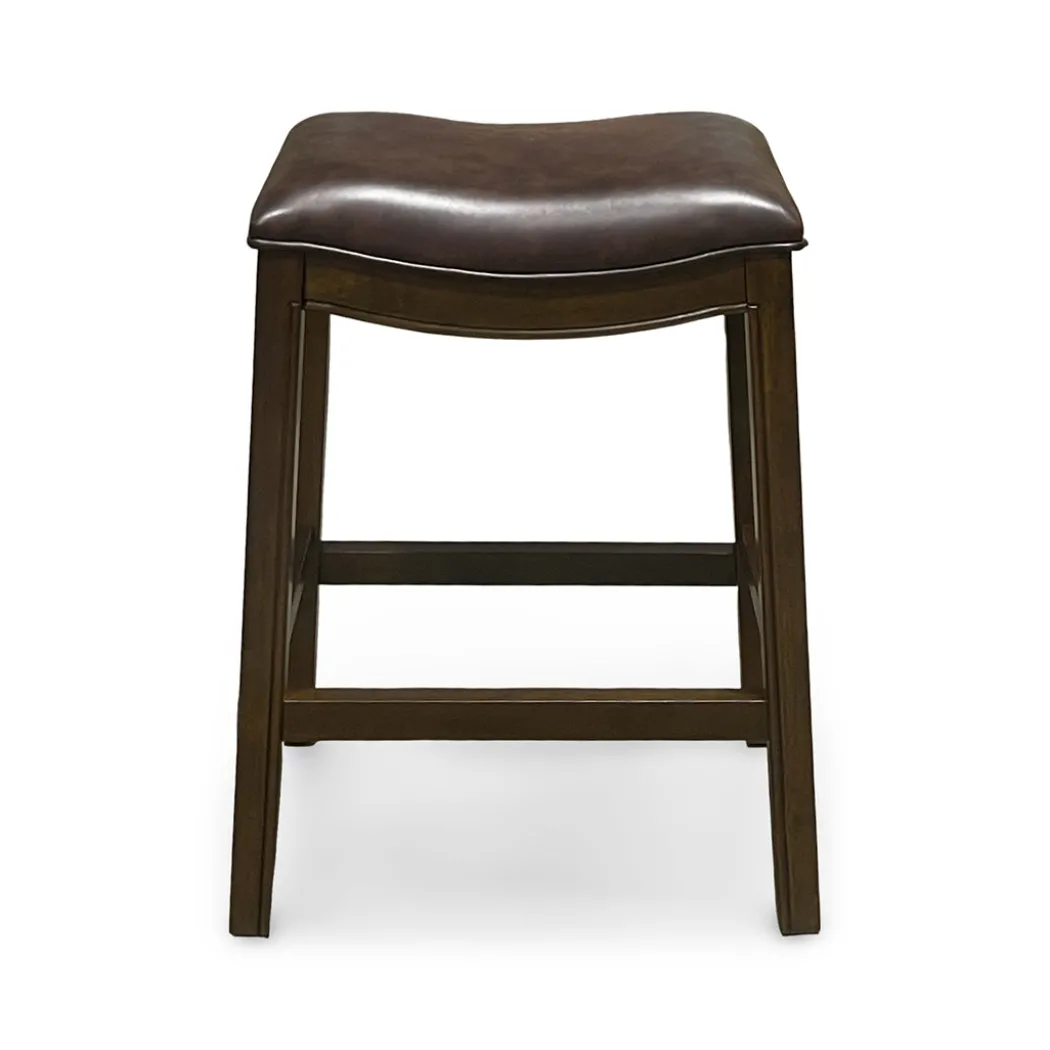 Rylan Upholstered Stool - Brown