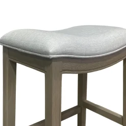 Rylan Upholstered Stool - Gray