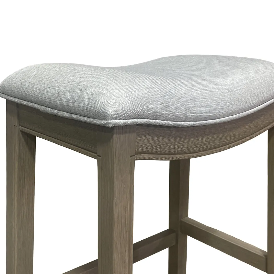 Rylan Upholstered Stool - Gray