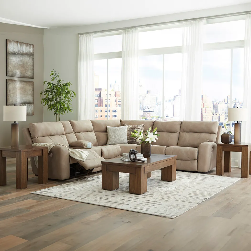 Sandra Power Reclining Sectional (6pc)