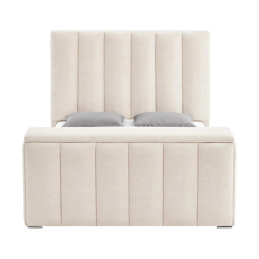 Serenity Upholstered Bed with Speakers