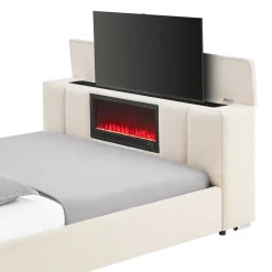 Serenity Upholstered Bed with Speakers