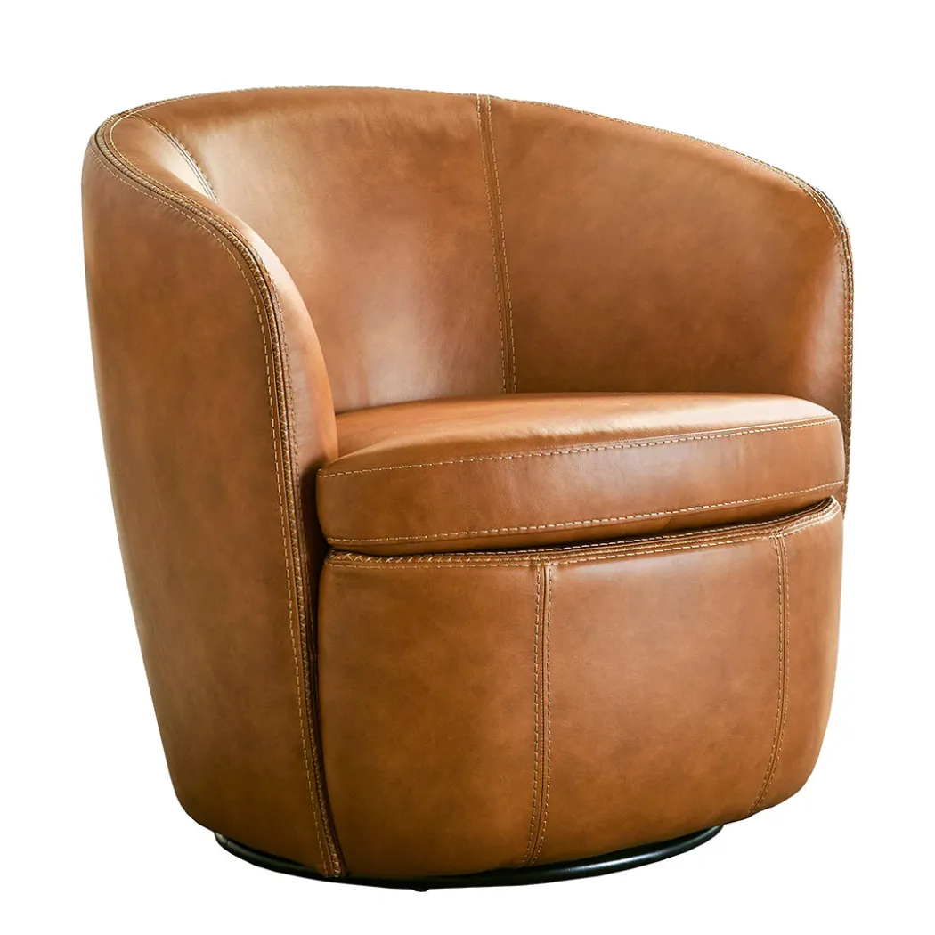 SoHo Leather Swivel Chair