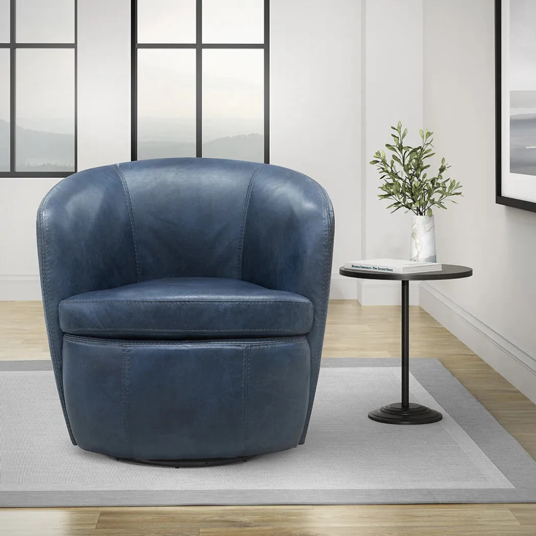 SoHo Leather Swivel Chair
