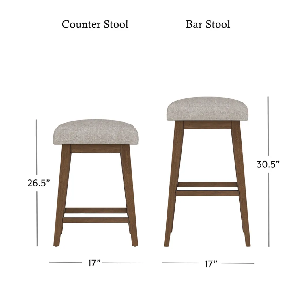 Square Bar Stool - Beige