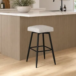 Square Bar Stool - Beige