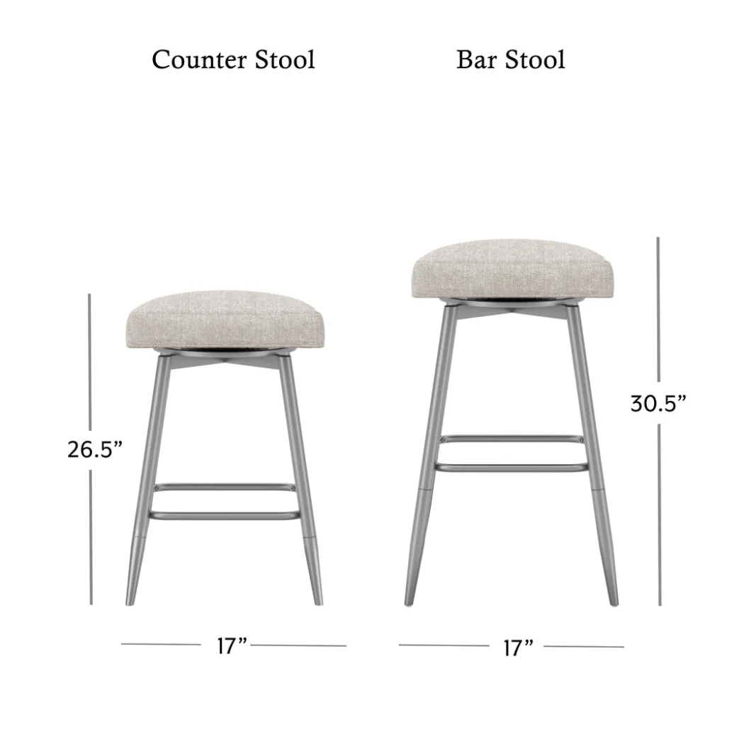 Square Bar Stool - Beige