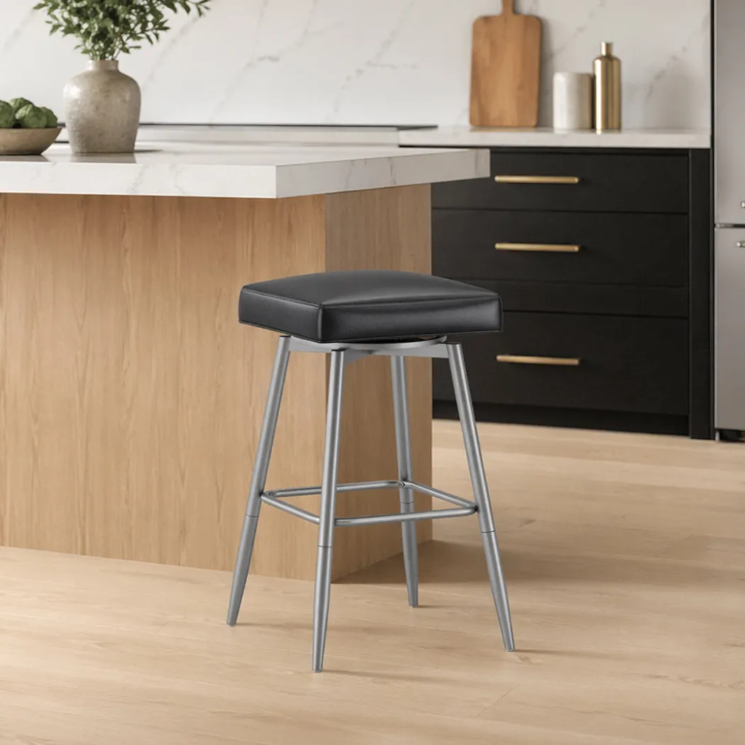 Square Bar Stool - Black
