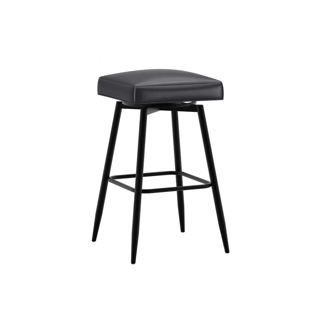 Square Bar Stool - Black