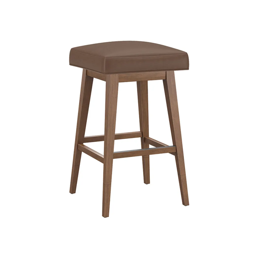 Square Bar Stool - Brown