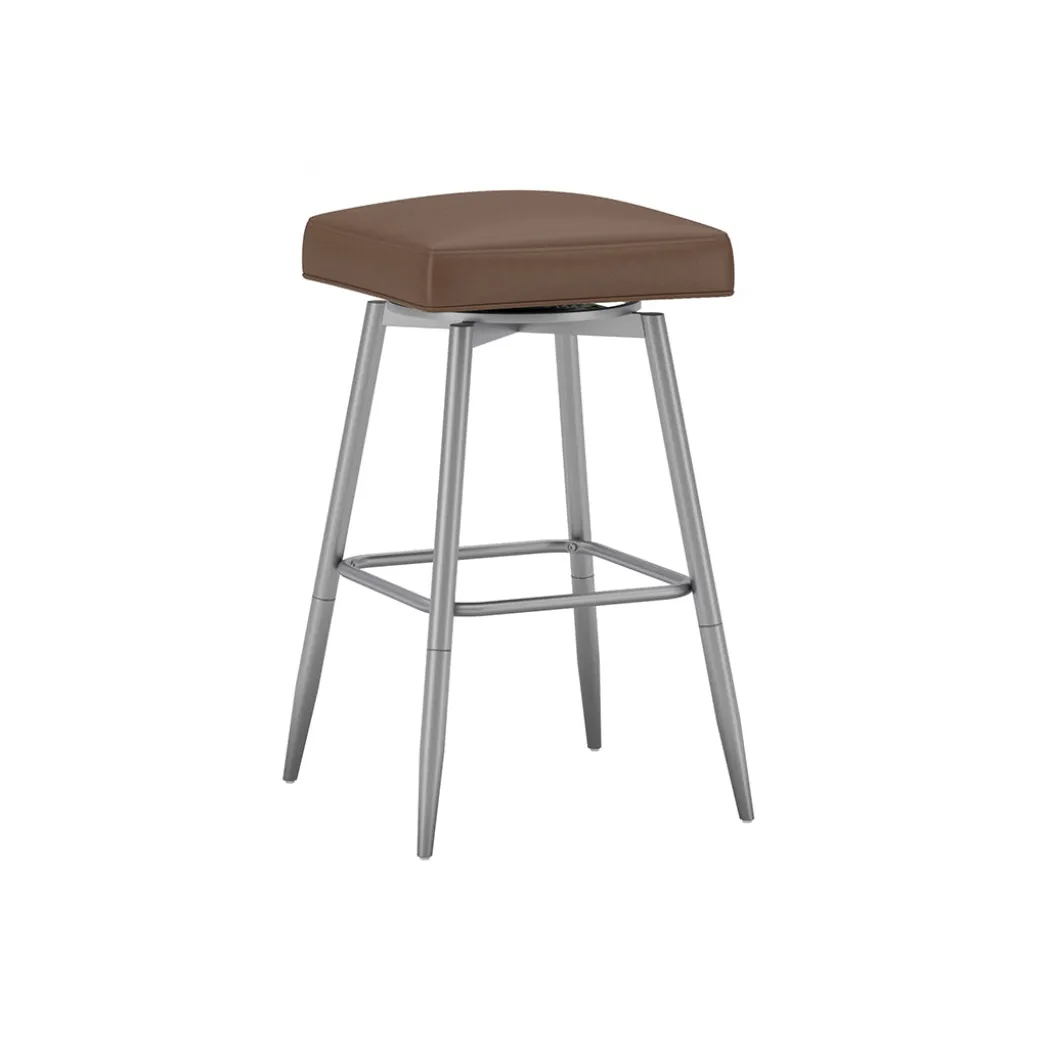 Square Bar Stool - Brown