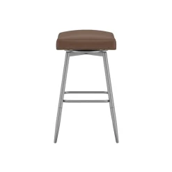Square Bar Stool - Brown