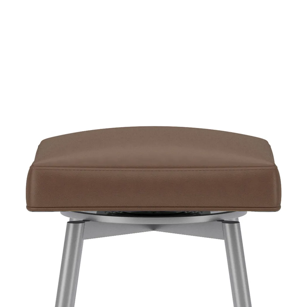Square Bar Stool - Brown