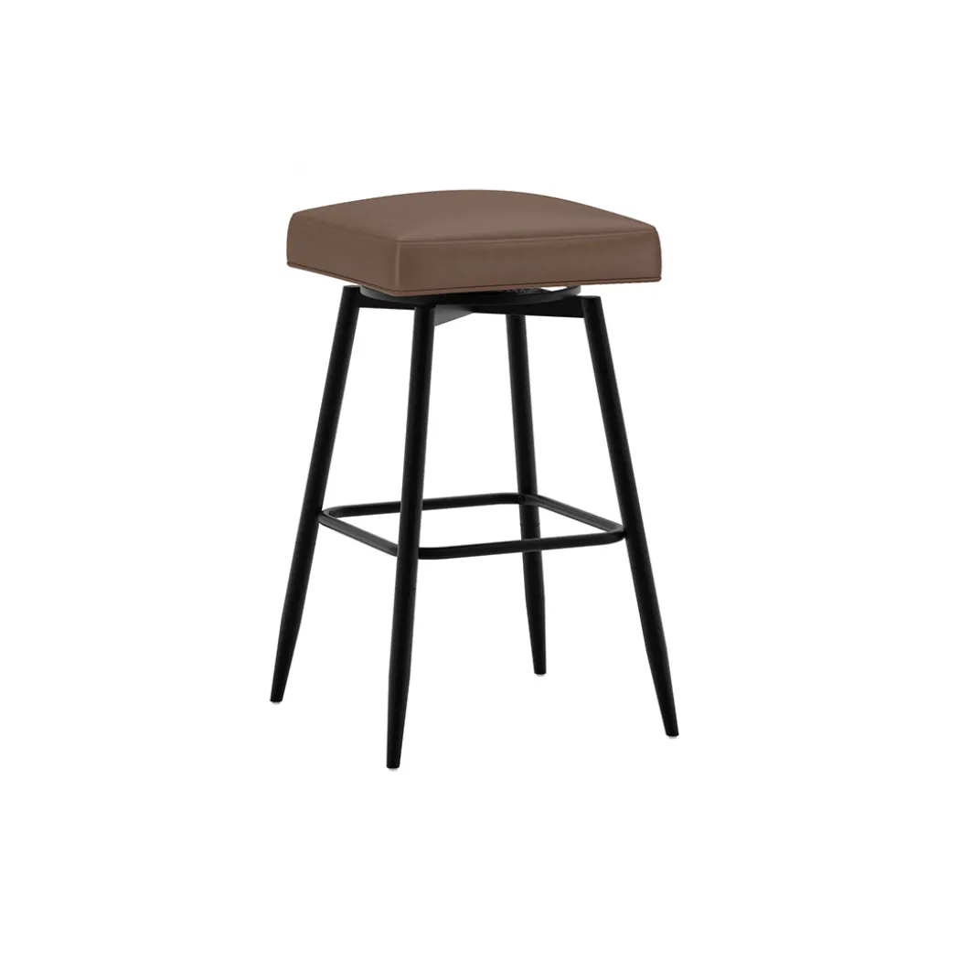 Square Bar Stool - Brown