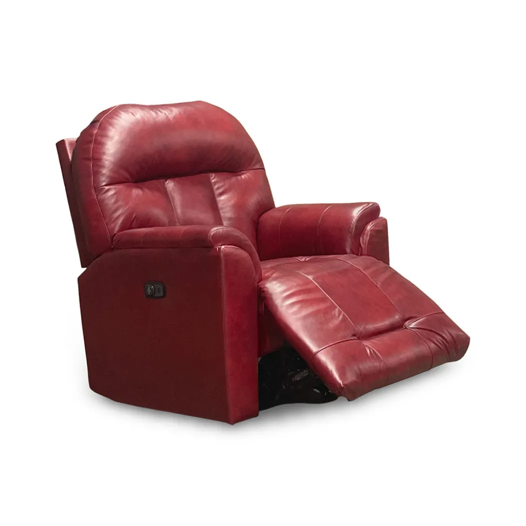 Suitably Leather Power Rocker Recliner