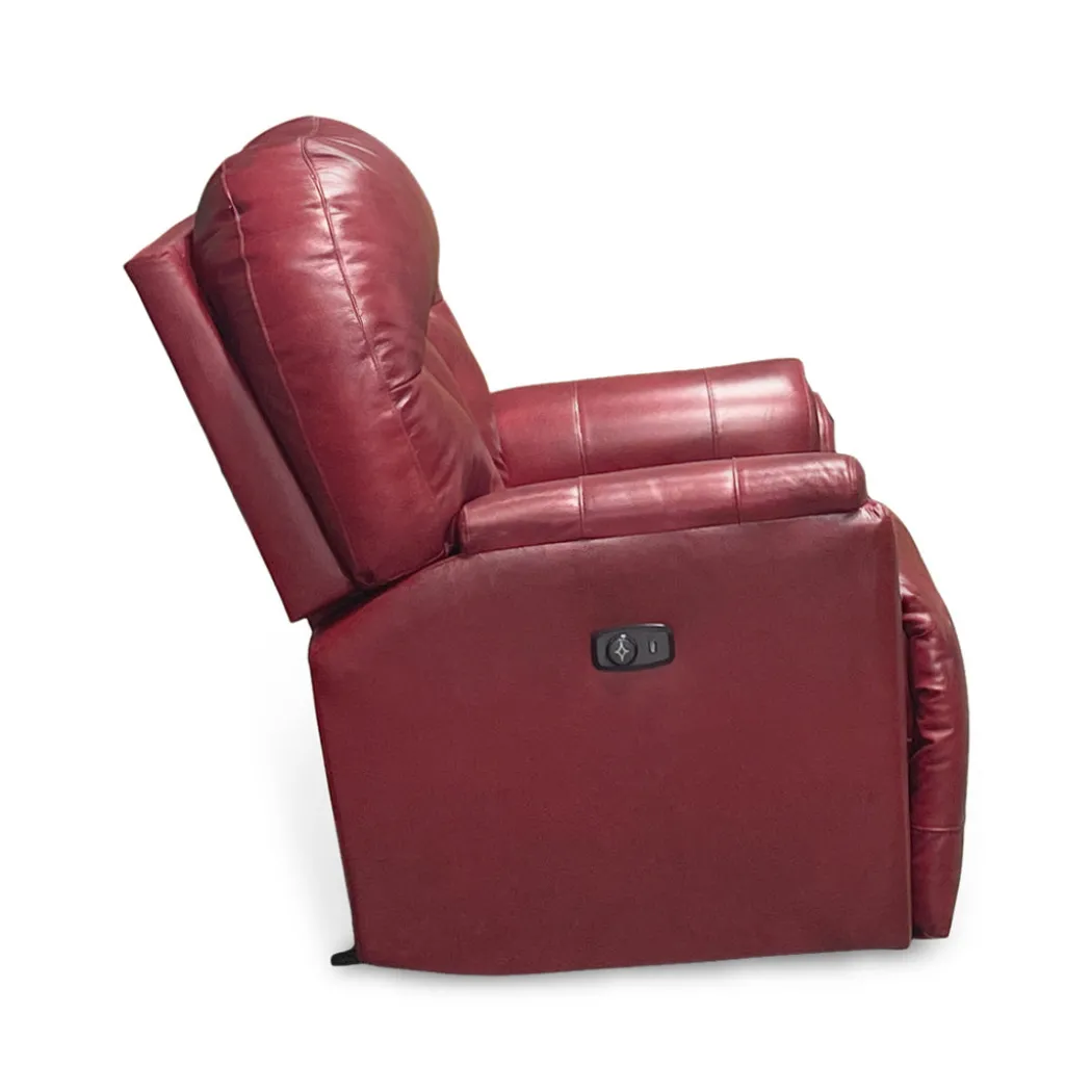 Suitably Leather Power Rocker Recliner