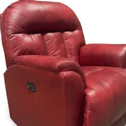 Suitably Leather Power Rocker Recliner