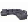 Tahoe Power Reclining Sectional with Chaise - Gray