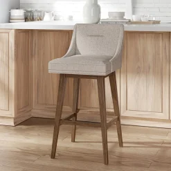 Tapered Bar Stool - Beige
