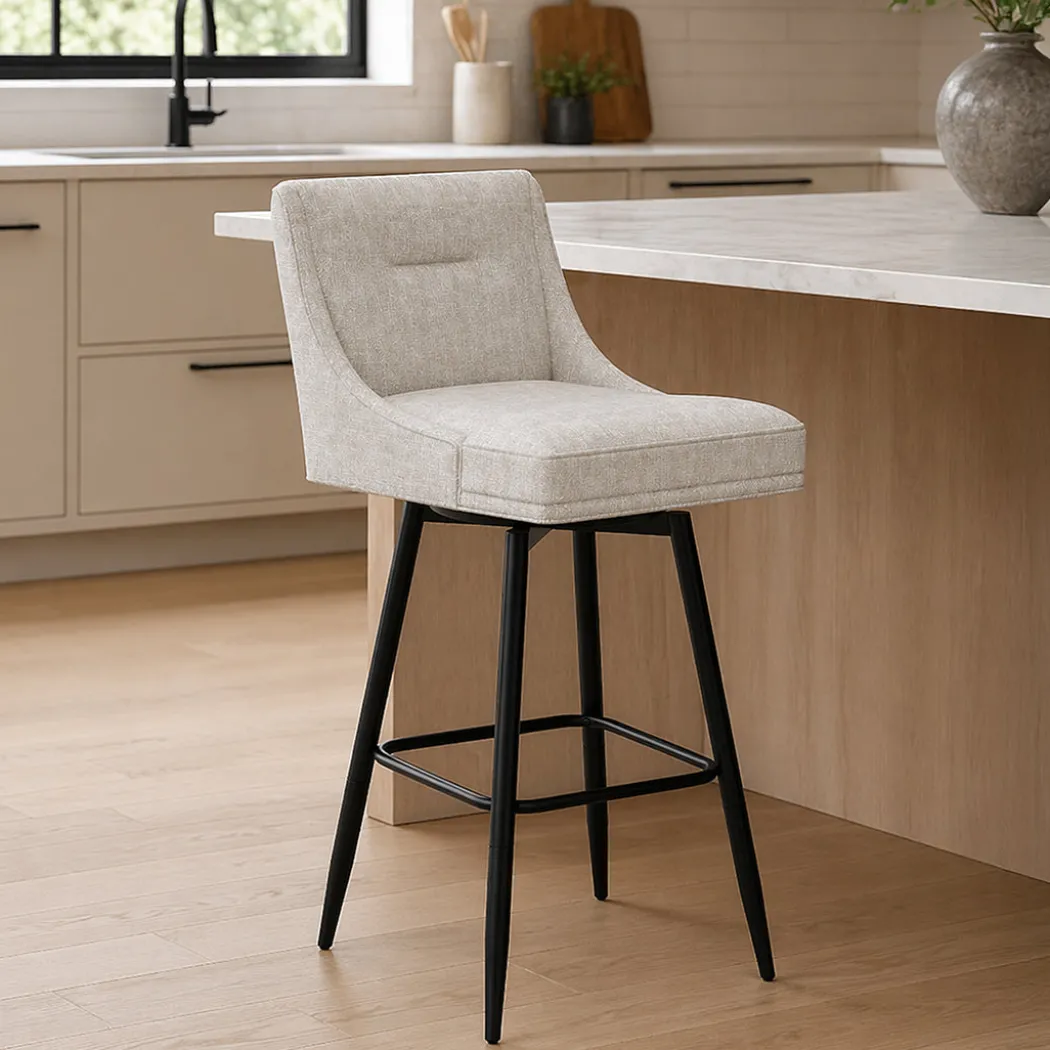 Tapered Bar Stool - Beige