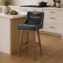 Tapered Bar Stool - Black