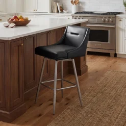 Tapered Bar Stool - Black