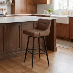 Tapered Bar Stool - Brown