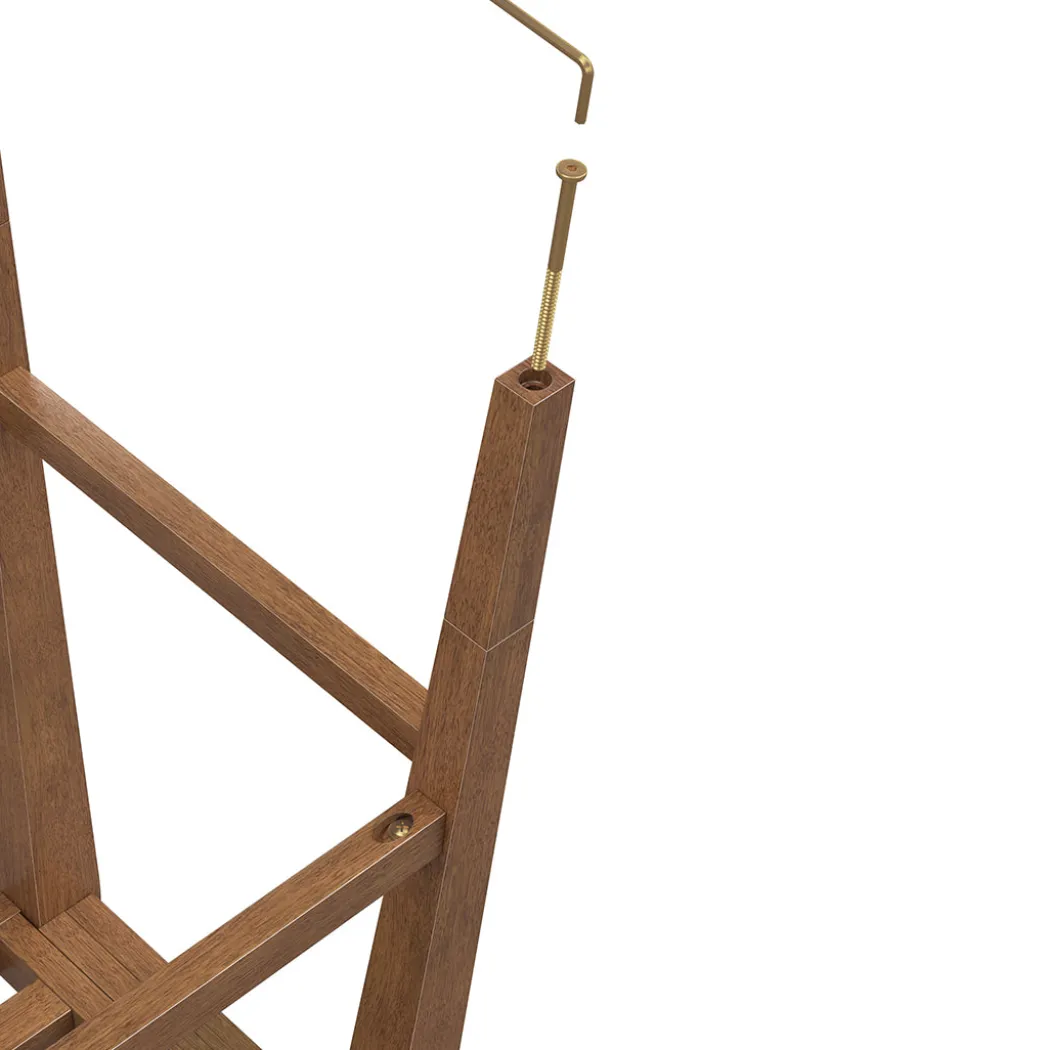 Tapered Bar Stool - Brown