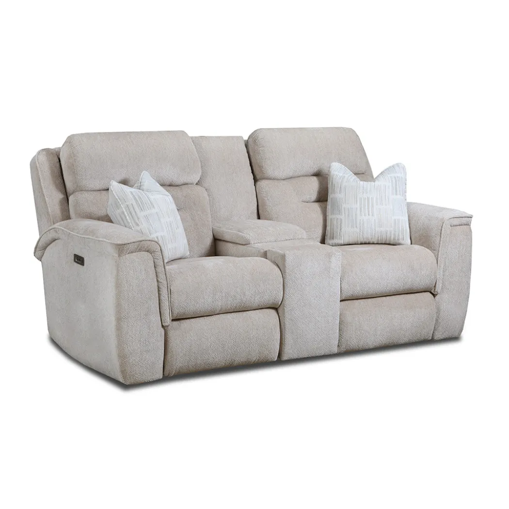 Titan Power Reclining Loveseat with Console