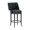 Torres Upholstered Swivel Counter Stool