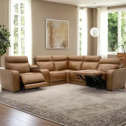 Tribeca Leather Power Reclining Sectional