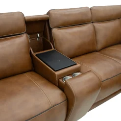 Tribeca Leather Power Reclining Sectional