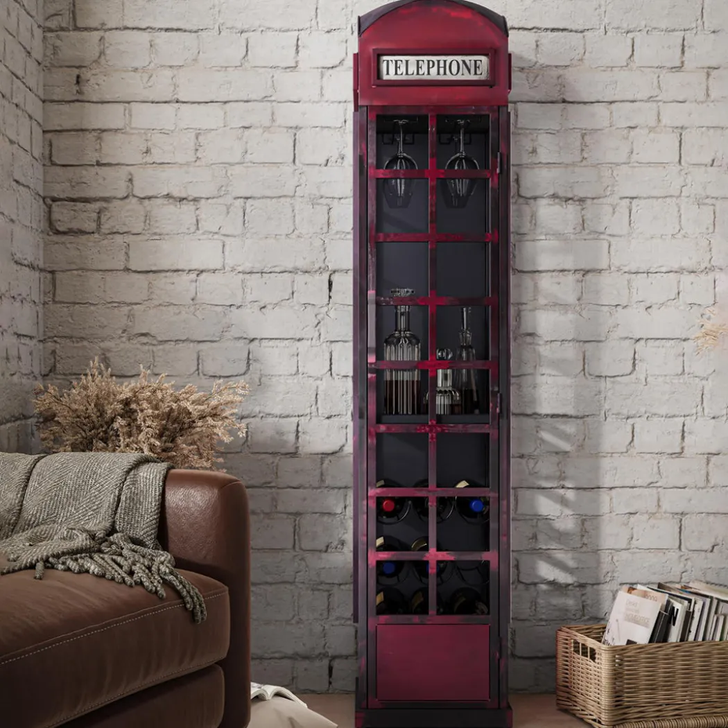 Vintage Phone Booth Bar