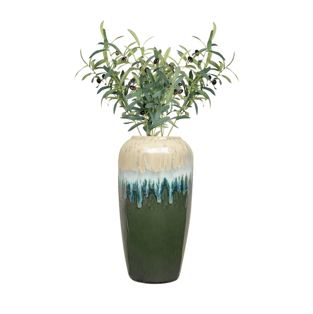 Vorga Ceramic Vase with Olive Branches