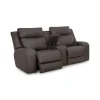 Wilson Power Reclining Console Loveseat with Massage
