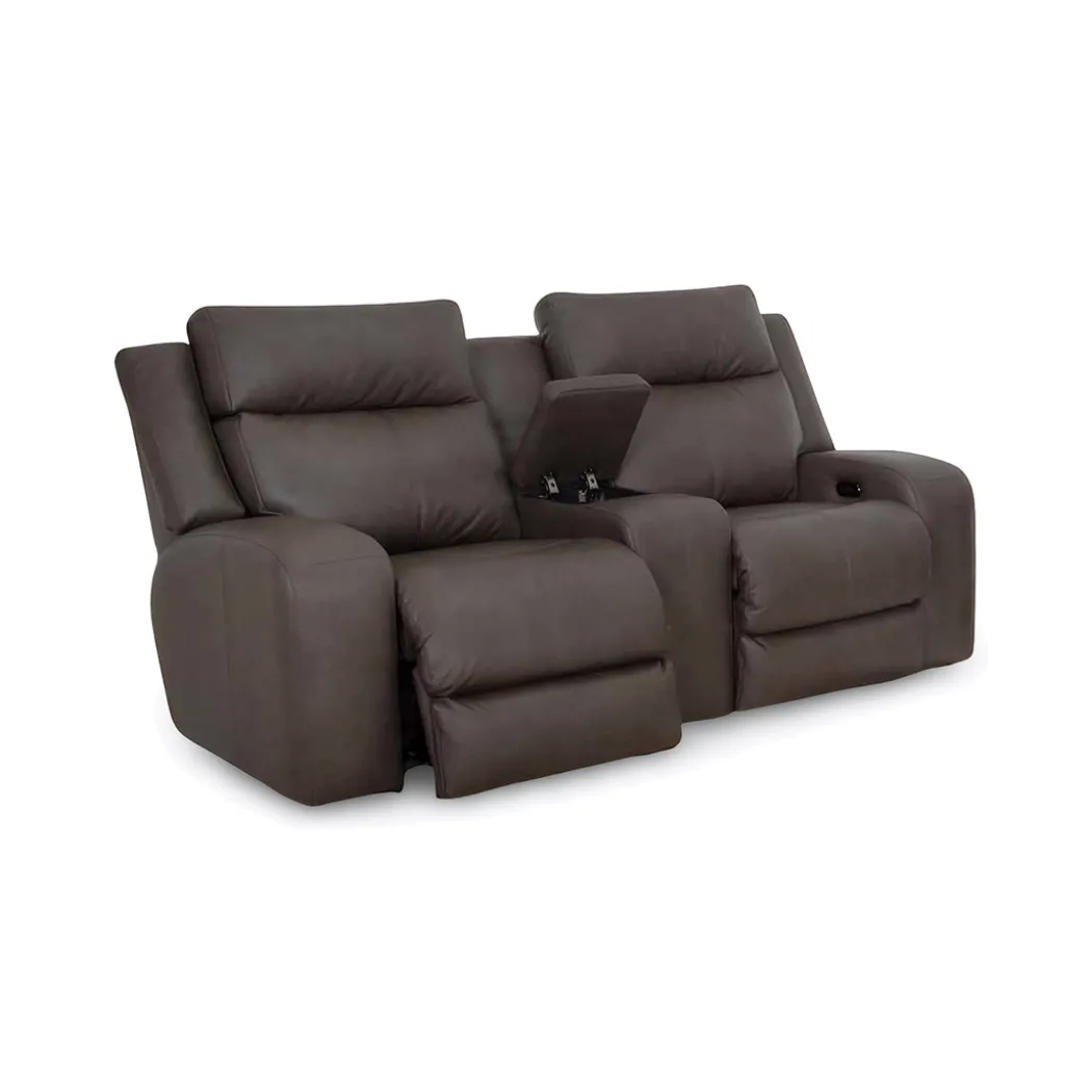 Wilson Power Reclining Console Loveseat with Massage
