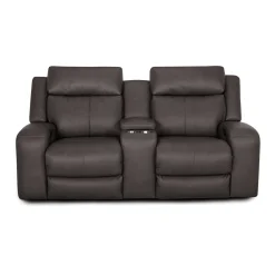 Wilson Power Reclining Console Loveseat with Massage