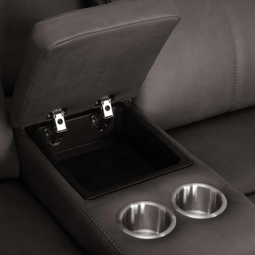 Wilson Power Reclining Console Loveseat with Massage