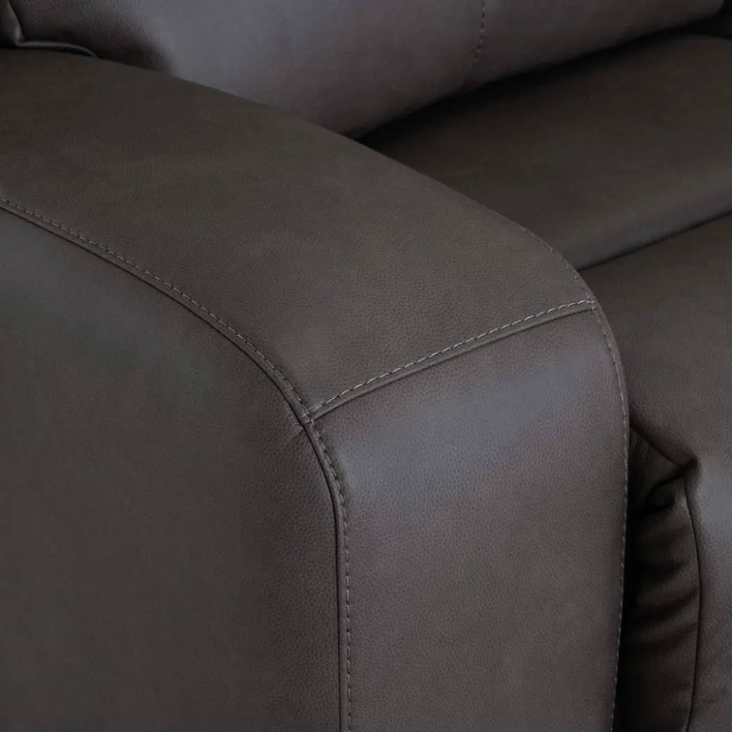 Wilson Power Reclining Console Loveseat with Massage