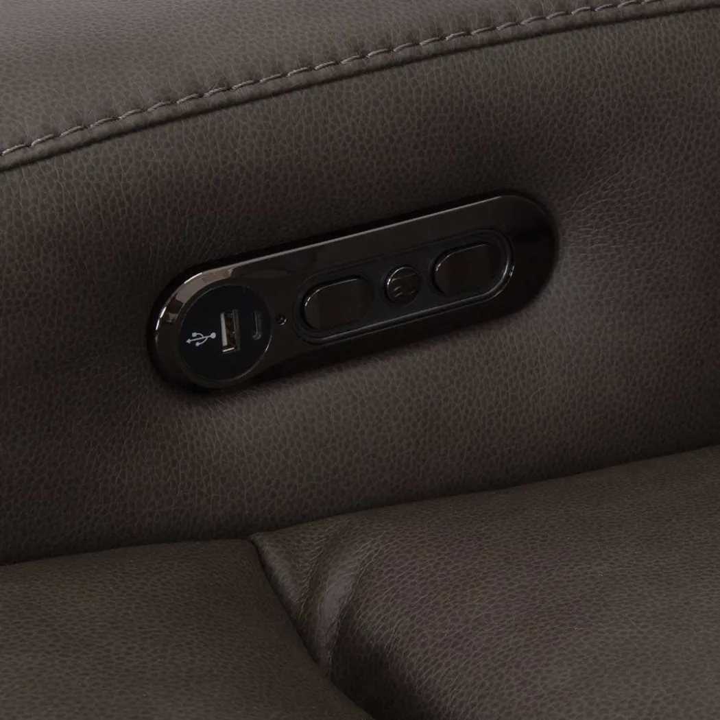 Wilson Power Reclining Console Loveseat with Massage