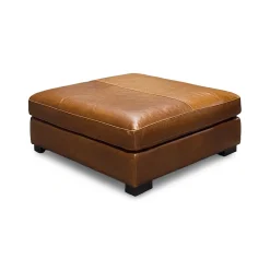 Wyoming Leather Ottoman
